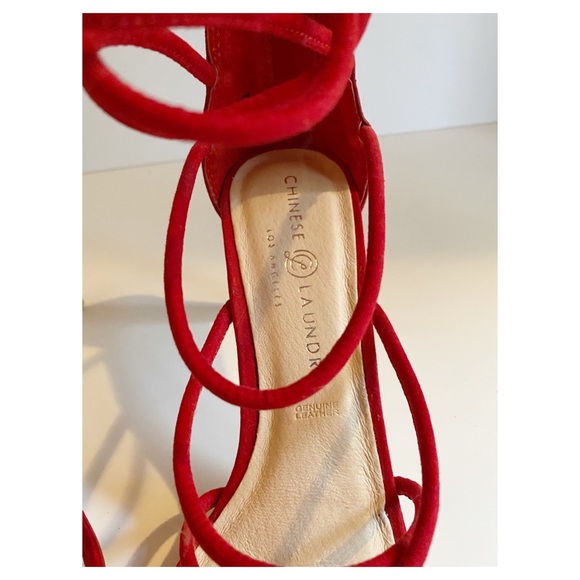 ❌❌SOLD❌❌Chinese Laundry Sheena Red Heels NWOT - Picture 6 of 13